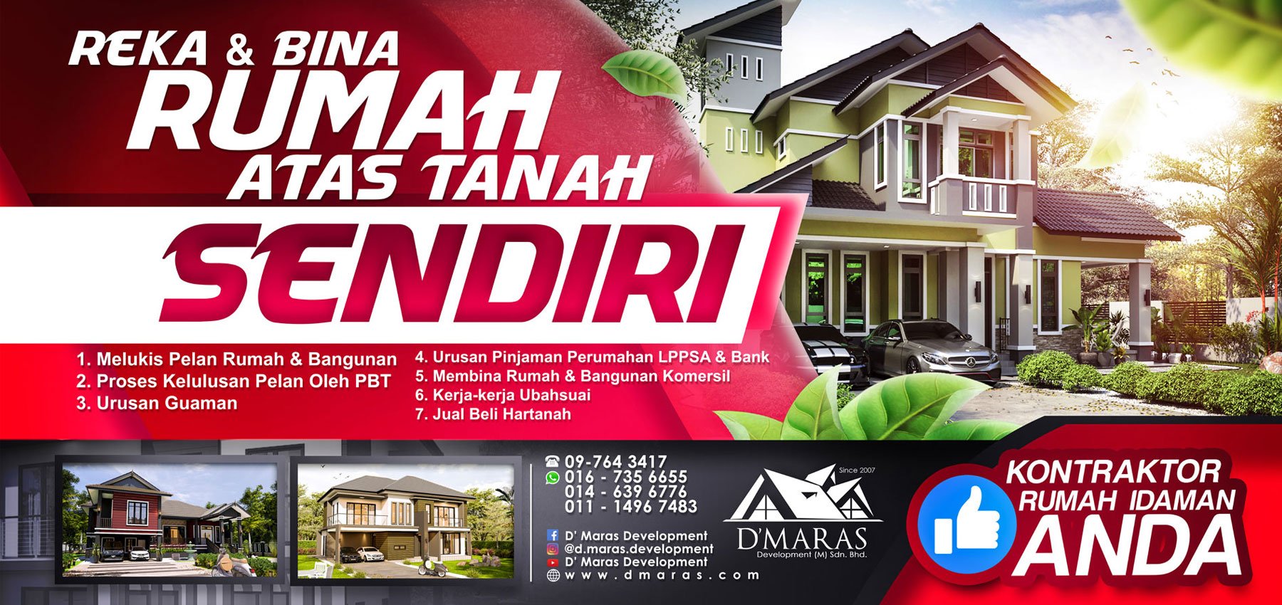D Maras Development Kontraktor Bina Rumah Kelantan Terengganu